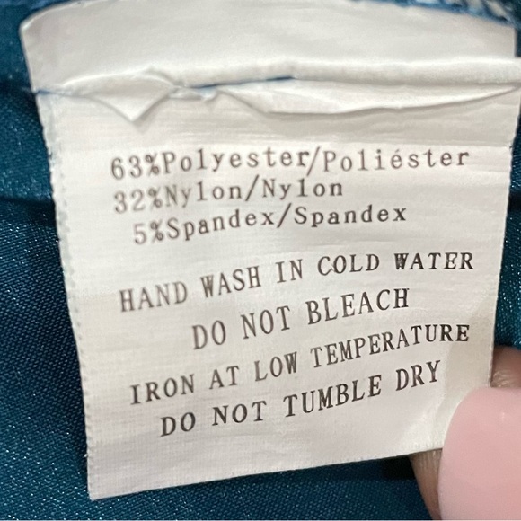 Romeo & Juliet Couture deep turquoise satin one shoulder dress / S / NWOT - Picture 15 of 15